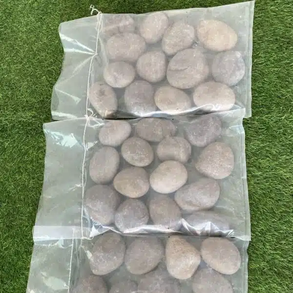 GREY COLOUR (3-6 CM) BEACH PEBBLES - Image 2
