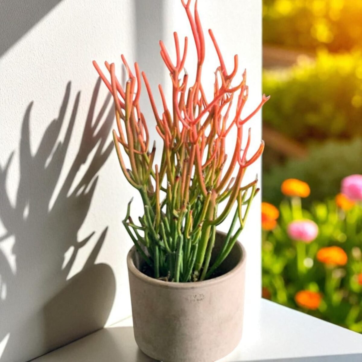Euphorbia Tirucalli/ Fire Stick (Sticks on Fire/Red Pencil Cactus) Plant - Image 4