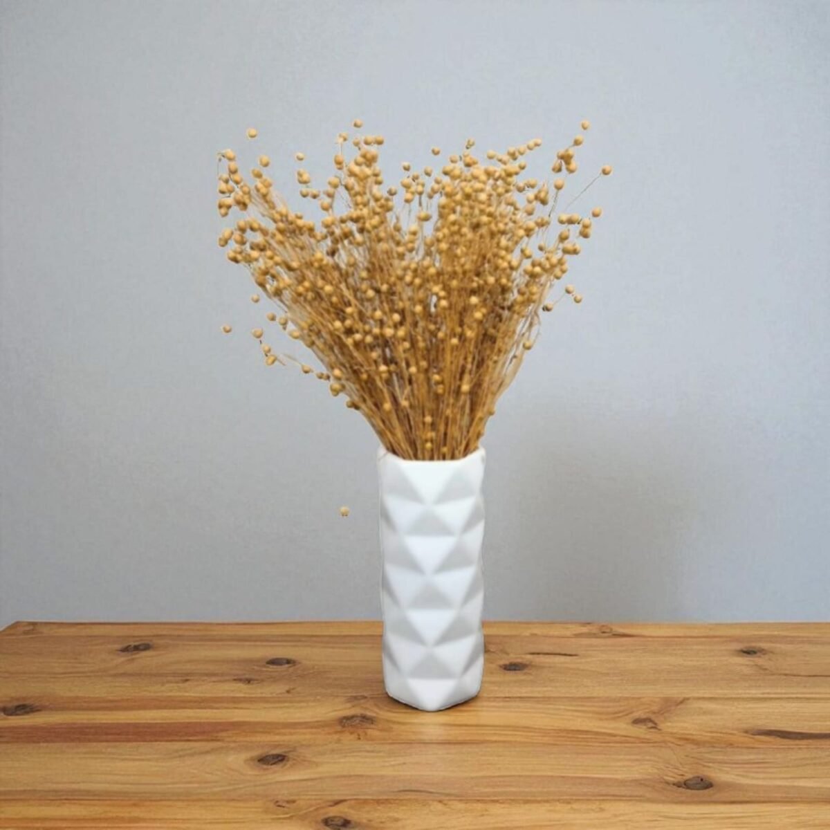 Dried Linseed Flax Flowers - Image 1
