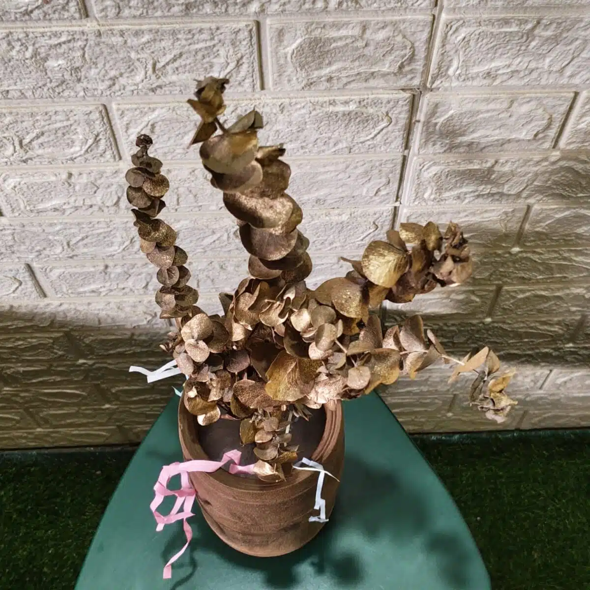 Naturally Dried Eucalypyus Stems (Gold Spray) - Set Of Five Stem - Image 11