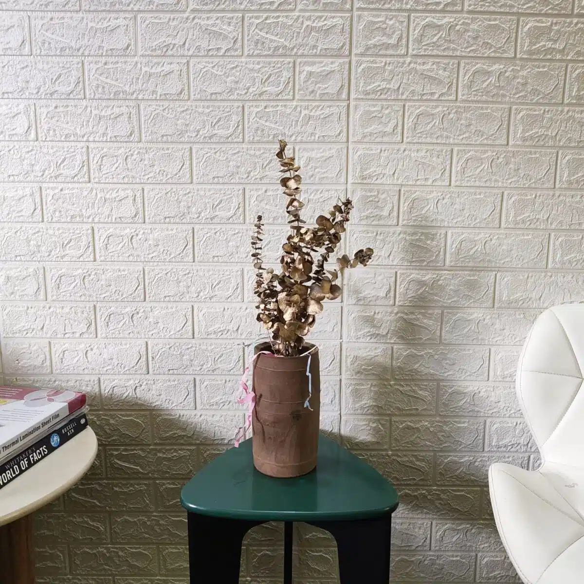 Naturally Dried Eucalypyus Stems (Gold Spray) - Set Of Five Stem - Image 2