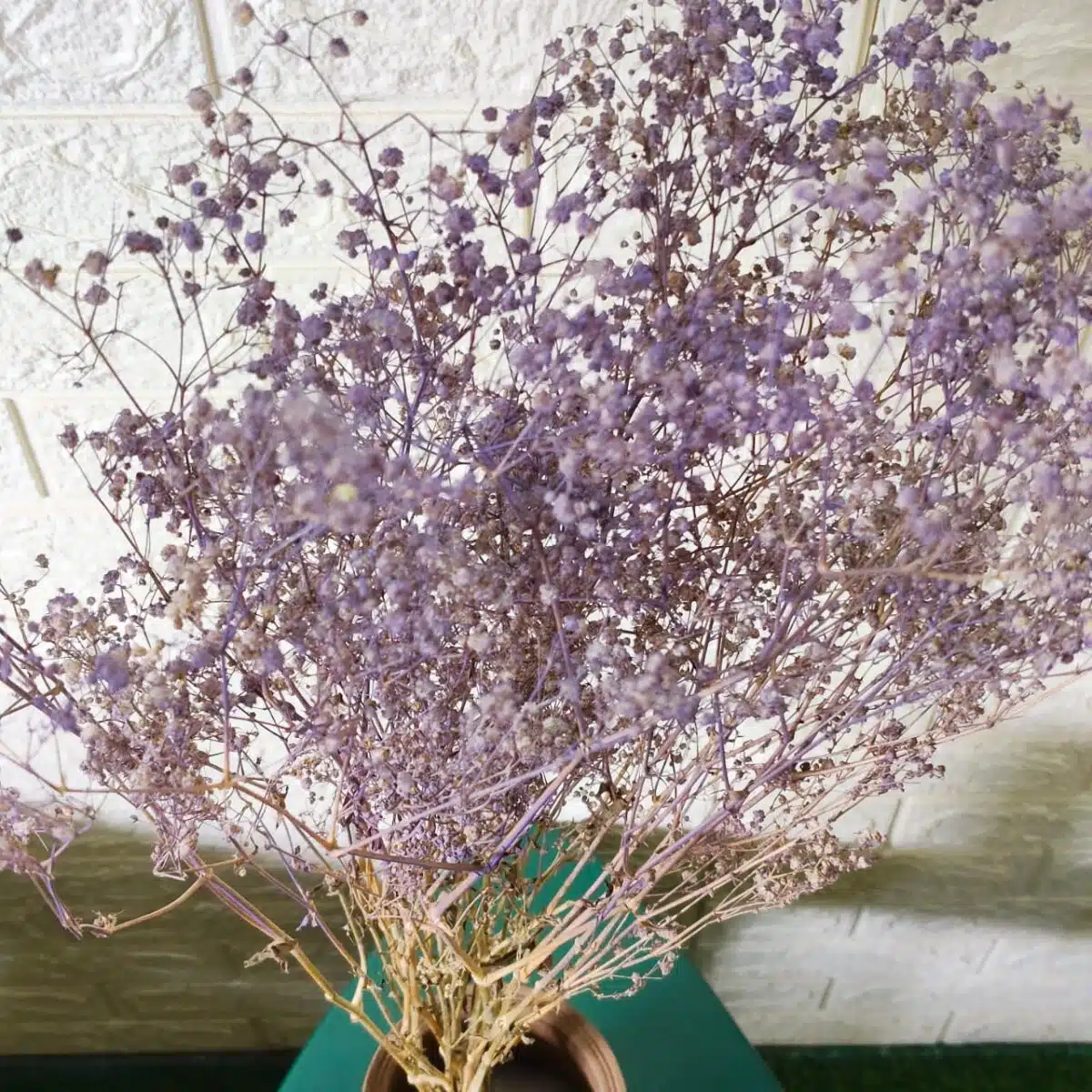 Naturally Dried Gypsophila Baby Breath Stems (Lavender) - Image 3